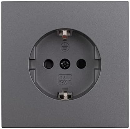 McPower Schutzkontakt-Steckdose Anthrazit 18er-Pack 250V~/16A Einsteckschutz 1 Jährige Garantie