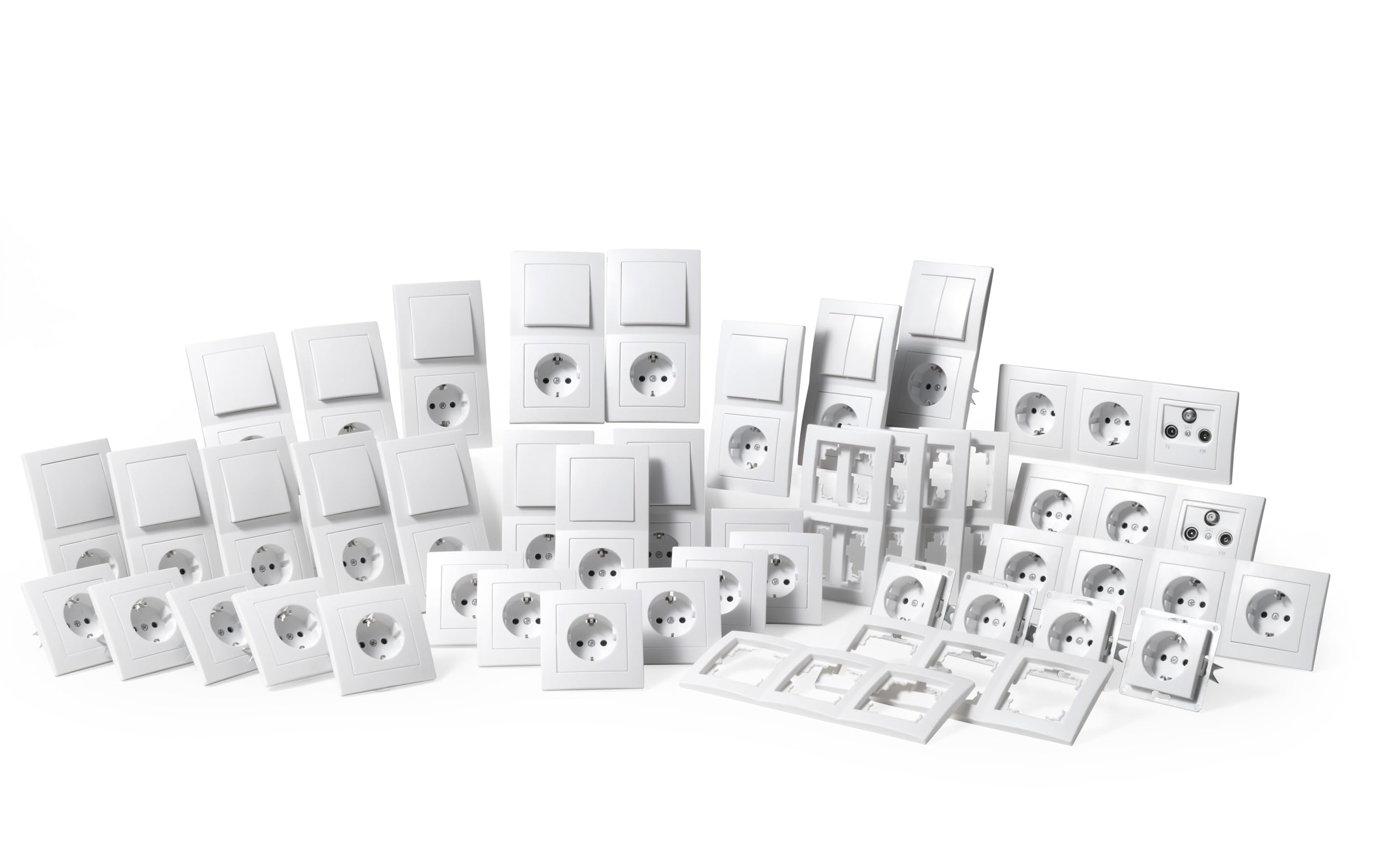 McPower Flair - Steckdosen Set für Einfamillienhäuser | Professionelles Set | Vielseitige Anwendungen | Dauerhaftes Desi